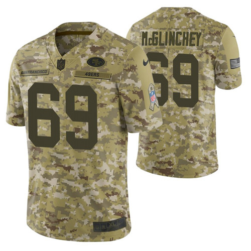 49ers 69 mike mcglinchey camo jersey stitched
