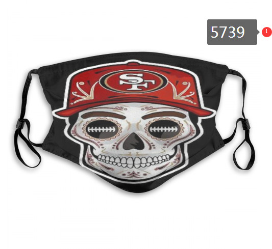 49ers Skull Mask with PM2.5 Filter Double Protection  (1)