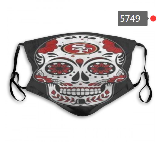 49ers Skull Mask with PM2.5 Filter Double Protection  (11)