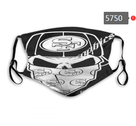 49ers Skull Mask with PM2.5 Filter Double Protection  (12)