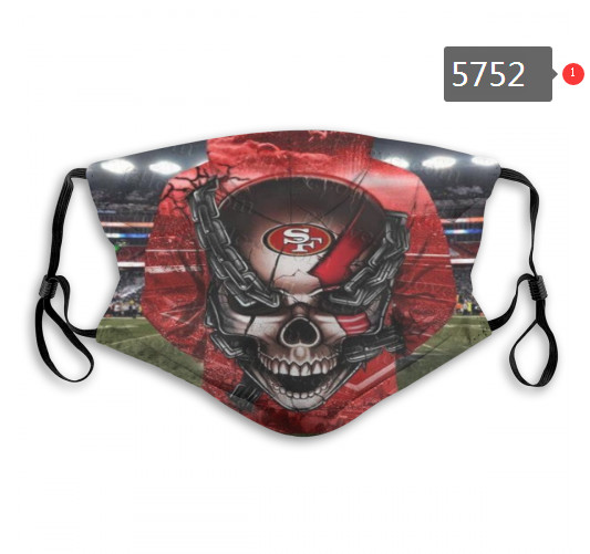 49ers Skull Mask with PM2.5 Filter Double Protection  (14)
