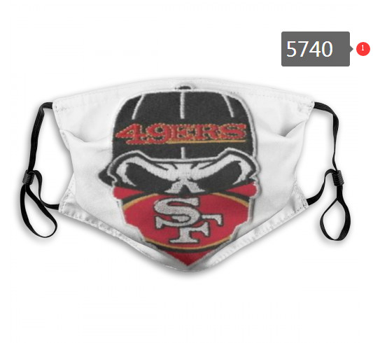 49ers Skull Mask with PM2.5 Filter Double Protection  (2)