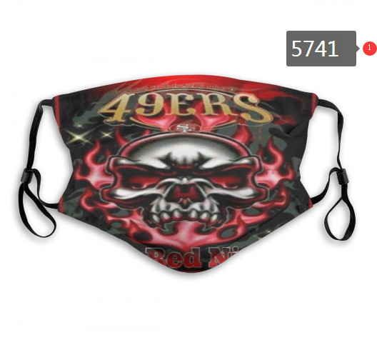 49ers Skull Mask with PM2.5 Filter Double Protection  (3)