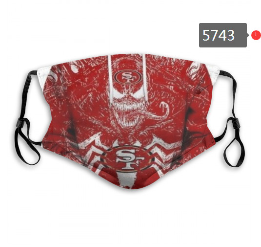 49ers Skull Mask with PM2.5 Filter Double Protection  (5)