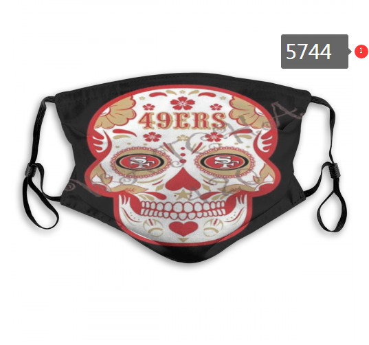 49ers Skull Mask with PM2.5 Filter Double Protection  (6)