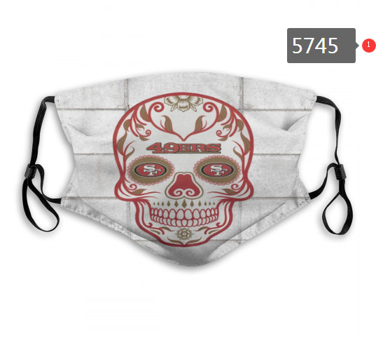 49ers Skull Mask with PM2.5 Filter Double Protection  (7)