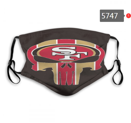 49ers Skull Mask with PM2.5 Filter Double Protection  (9)