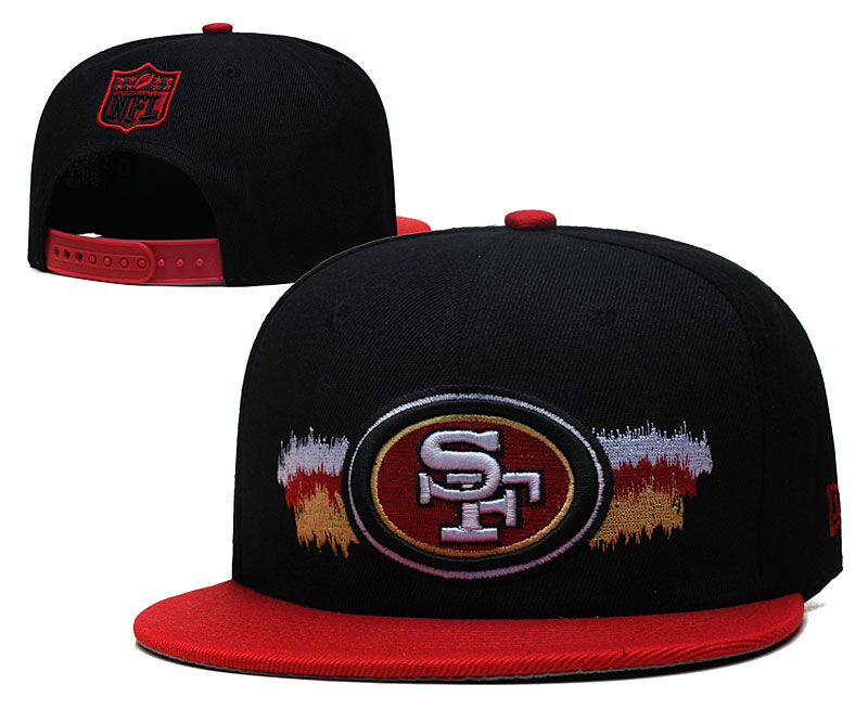 49ers Snapback Hat Black --YD