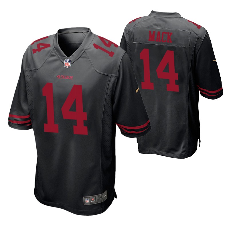 49ers austin mack game jersey black stitched