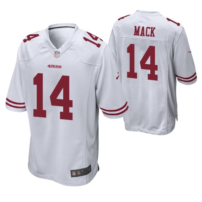 49ers austin mack game jersey white stitched