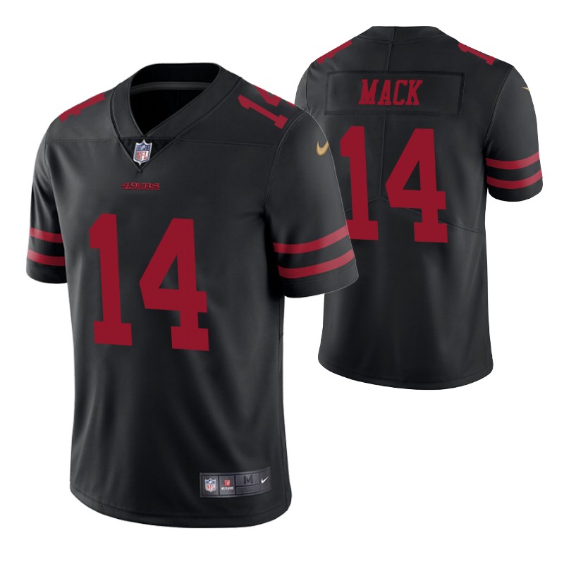 49ers austin mack vapor limited jersey black men stitched