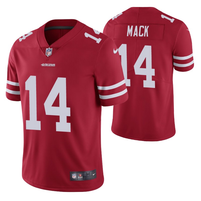 49ers austin mack vapor limited jersey scarlet men stitched
