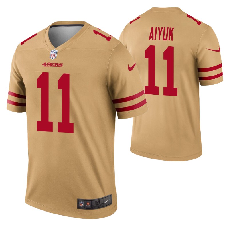 49ers brandon aiyuk inverted legend jersey  stitched