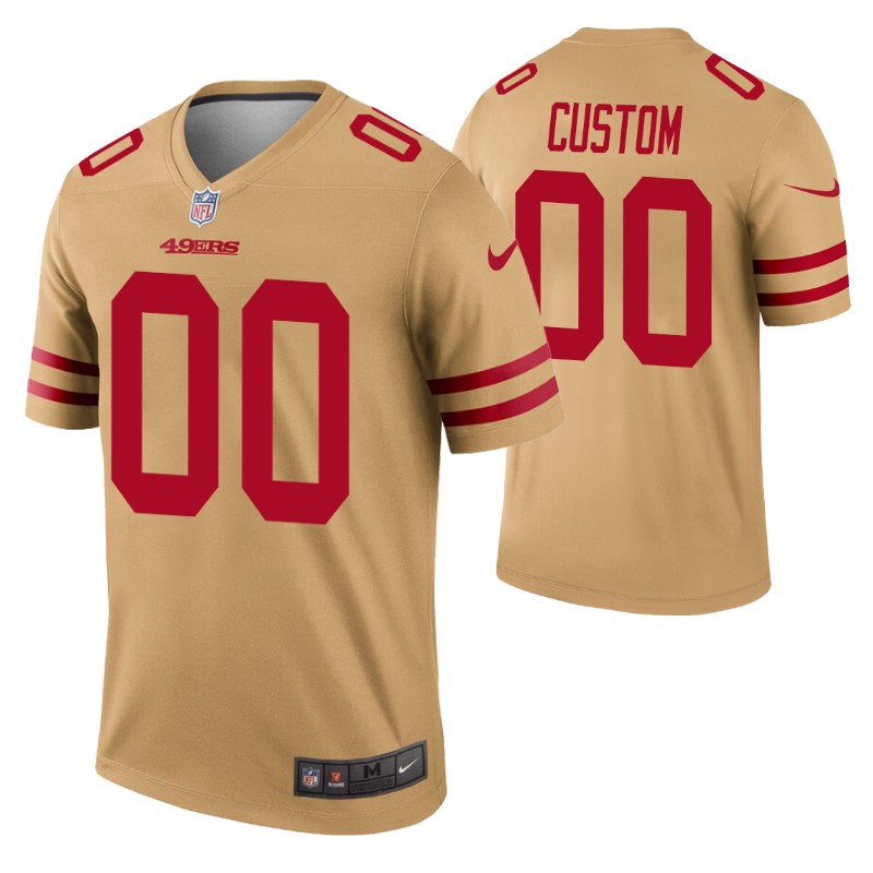 49ers custom inverted legend jersey stitched