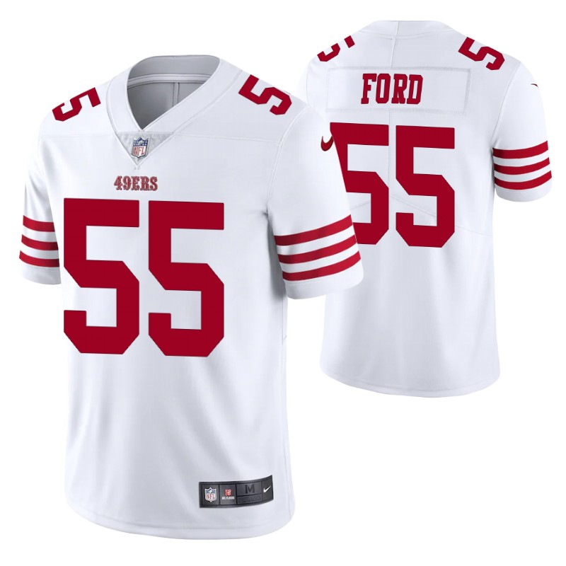 49ers dee ford vapor limited white jersey men stitched