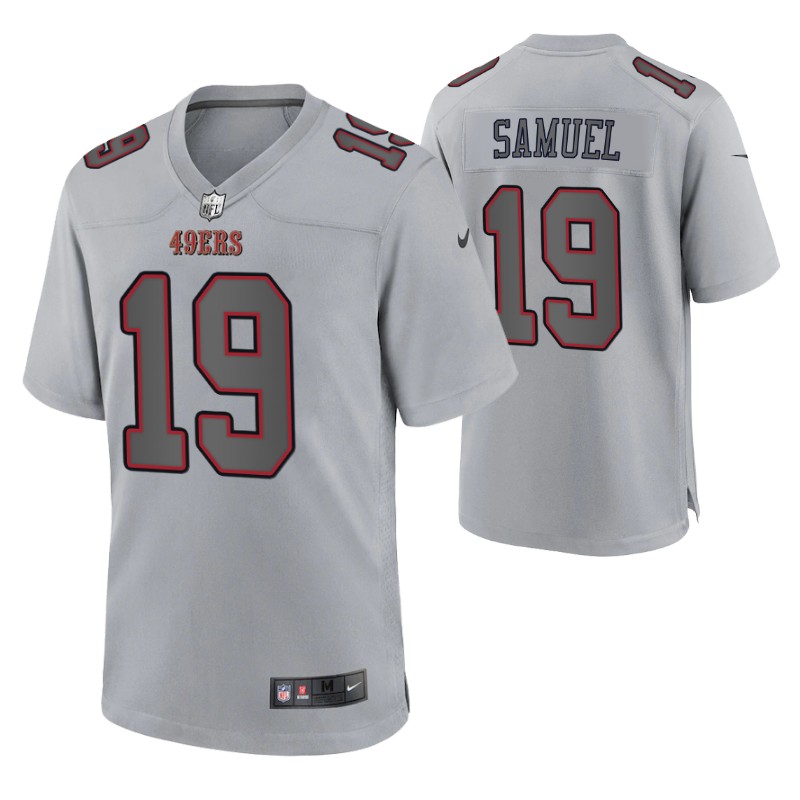 49ers deebo samuel game atmosphere jersey gray atmosphere stitched