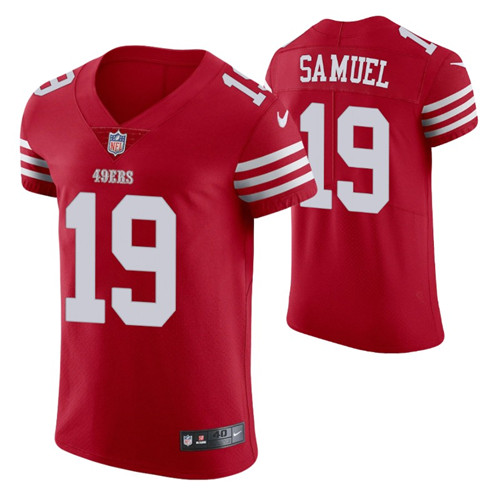 49ers deebo samuel vapor elite scarlet jersey stitched
