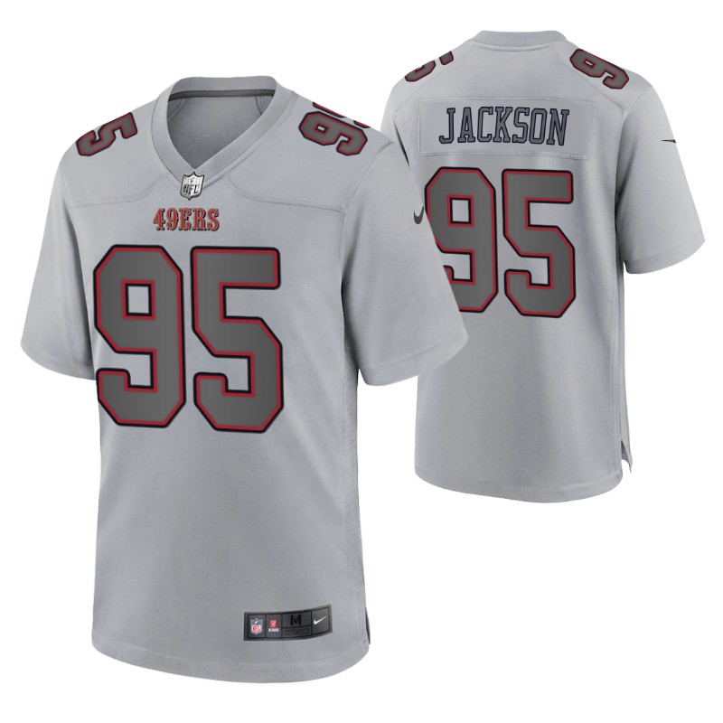 49ers drake jackson game atmosphere jersey gray atmosphere stitched