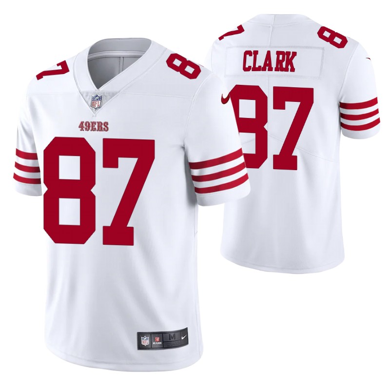 49ers dwight clark vapor limited white jersey men stitched