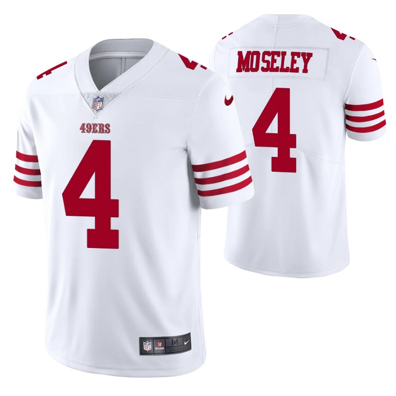 49ers emmanuel moseley vapor limited white jersey men stitched