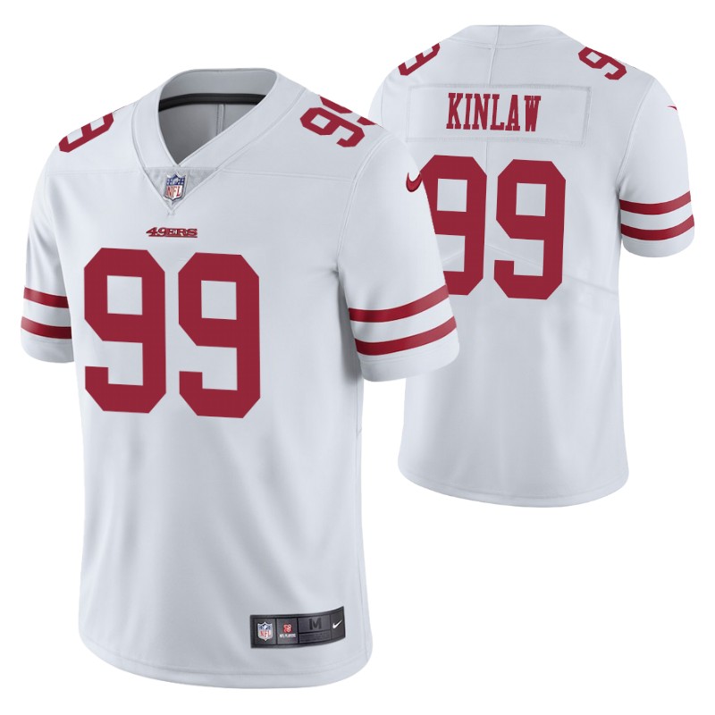 49ers javon kinlaw 2020 nfl draft jersey white men stitched