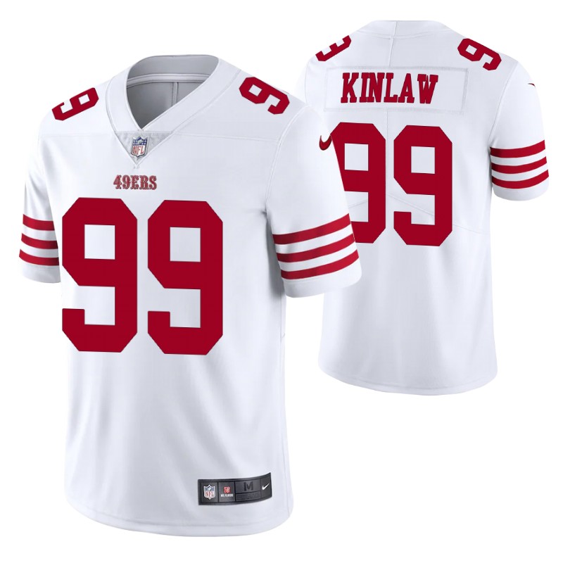 49ers javon kinlaw vapor limited white jersey men stitched