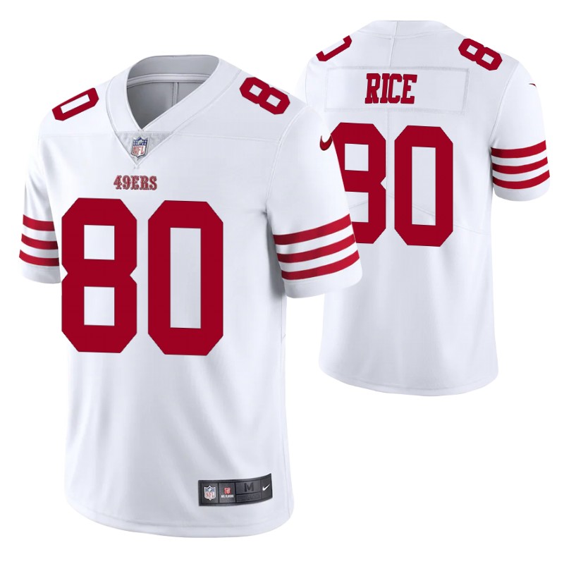 49ers jerry rice vapor  limited white jersey men stitched