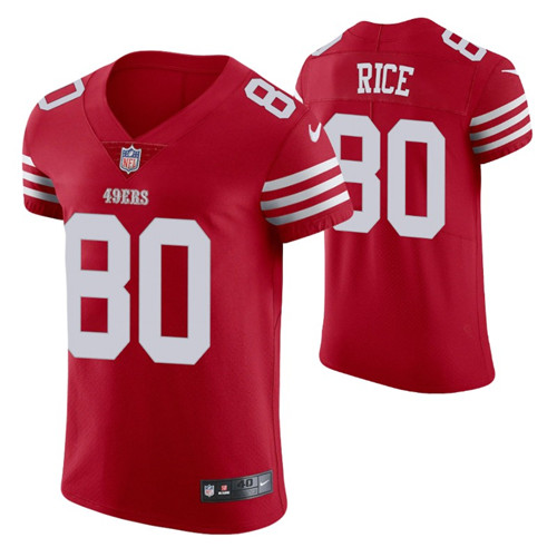 49ers jerry rice vapor elite scarlet jersey stitched