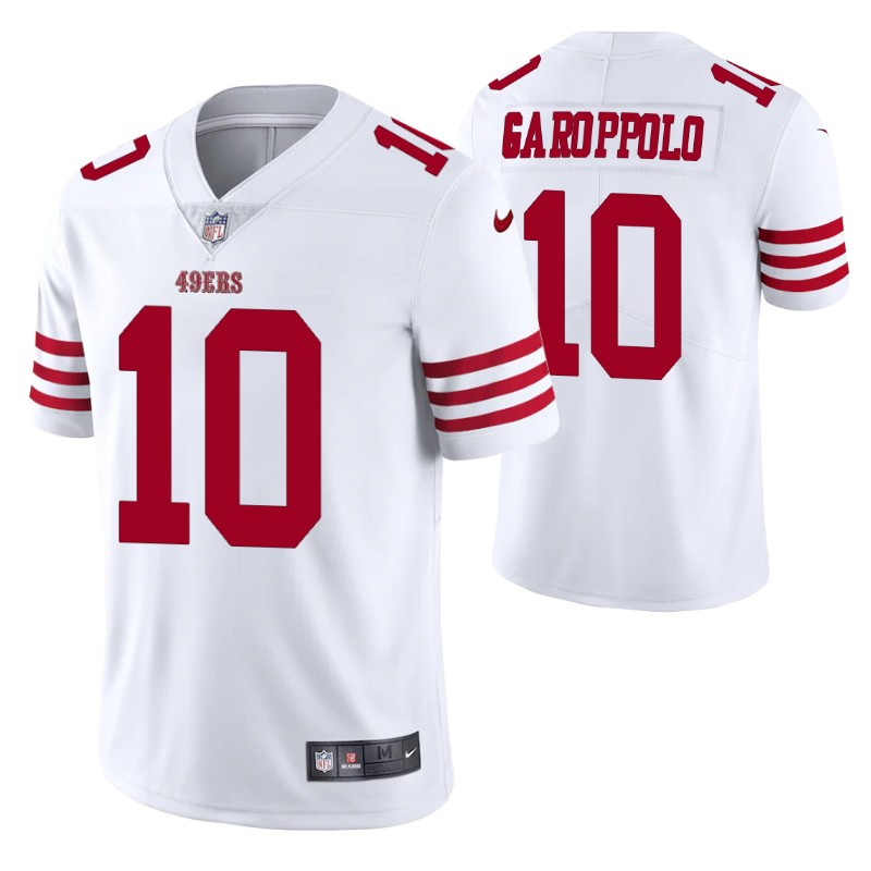 49ers jimmy garoppolo vapor limited white jersey men stitched