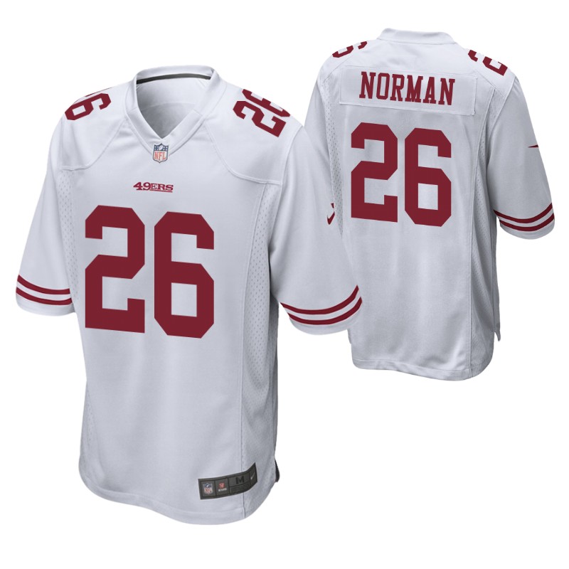 49ers josh norman game jersey white stitched
