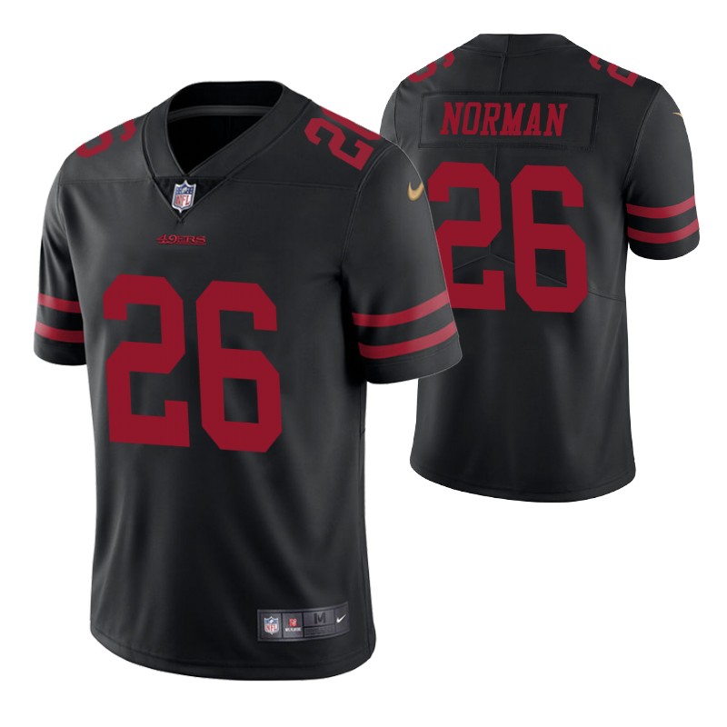 49ers josh norman vapor limited black jersey men stitched