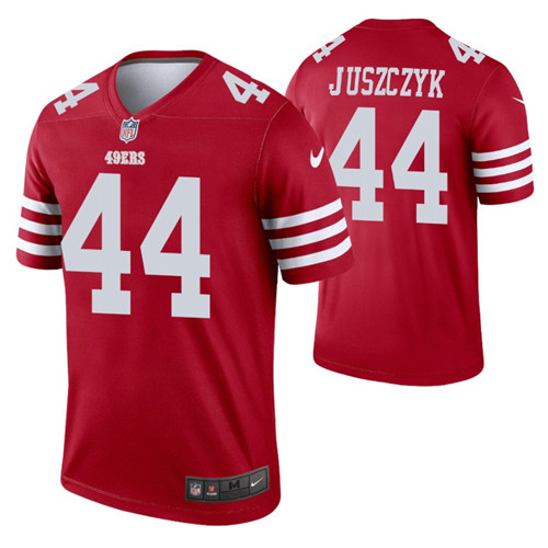 49ers kyle juszczyk jersey scarlet legend men's stitched