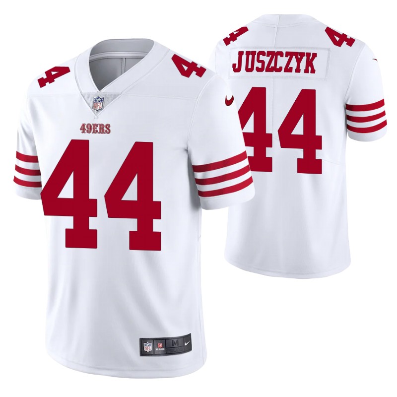 49ers kyle juszczyk vapor limited white jersey men stitched