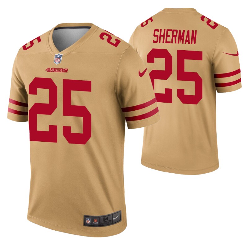 49ers richard sherman inverted legend jersey stitched