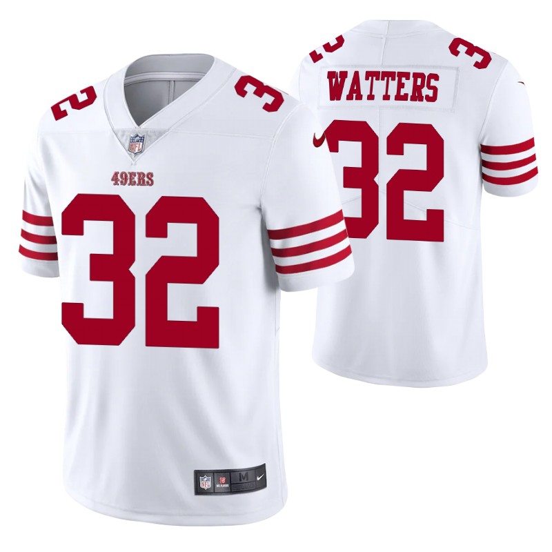 49ers ricky watters vapor limited white jersey men stitched