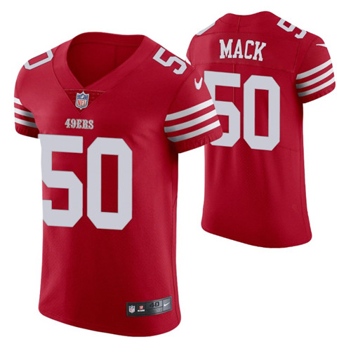 49ers scarlet vapor elite alex mack jersey stitched