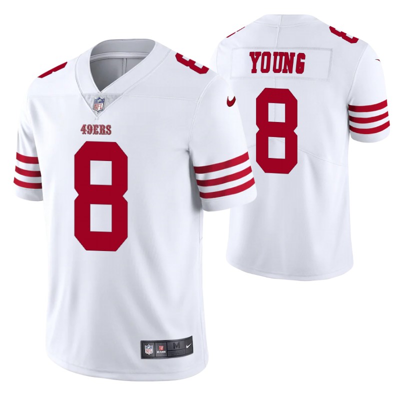 49ers steve young vapor limited white jersey men stitched