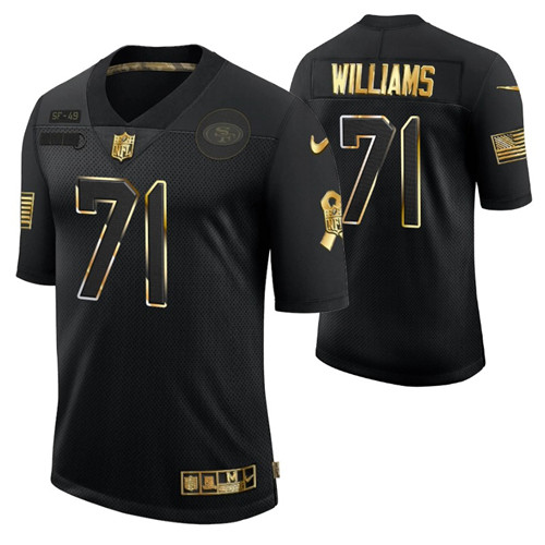 49ers trent williams golden limited jersey black men stitched