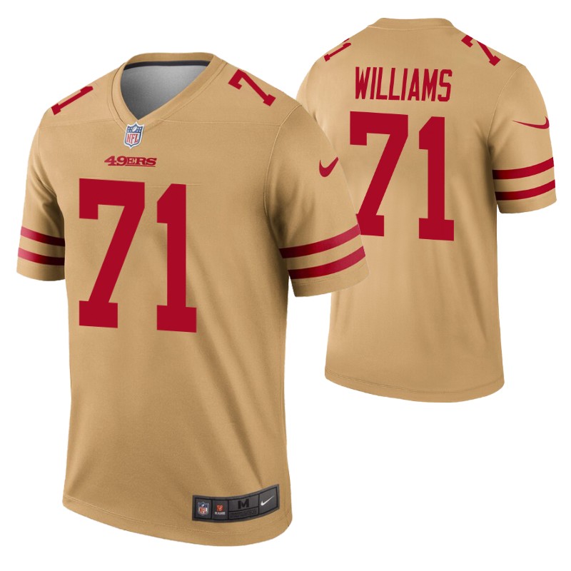 49ers trent williams inverted legend jersey stitched
