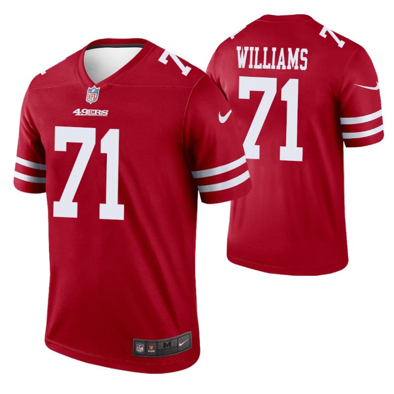 49ers trent williams jersey red legend men's stitched