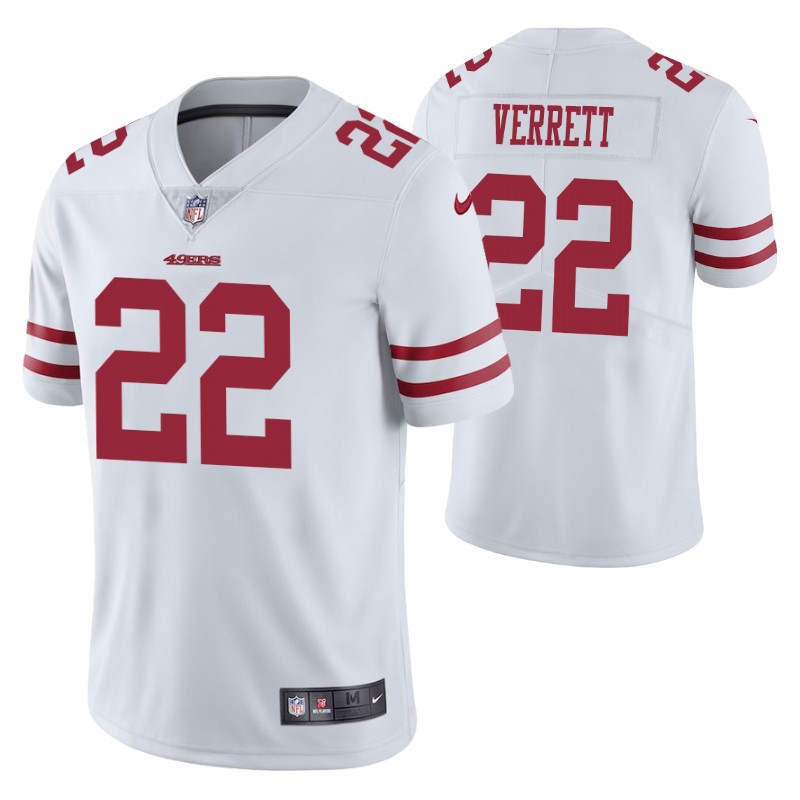 49ers vapor untouchable limited jason verrett jersey white stitched