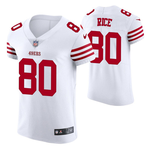 49ers white jerry rice vapor elite jersey stitched