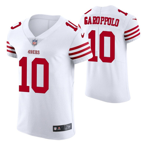 49ers white jimmy garoppolo vapor elite jersey stitched