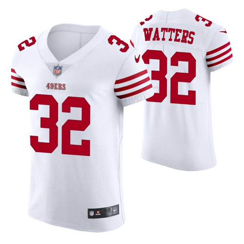 49ers white ricky watters vapor elite jersey stitched