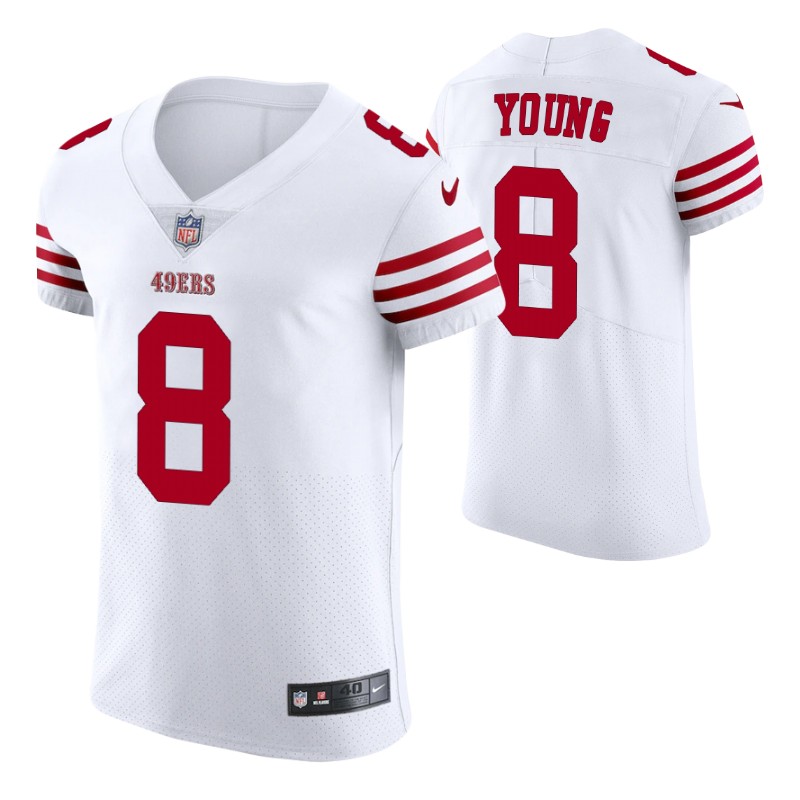 49ers white steve young vapor elite jersey stitched