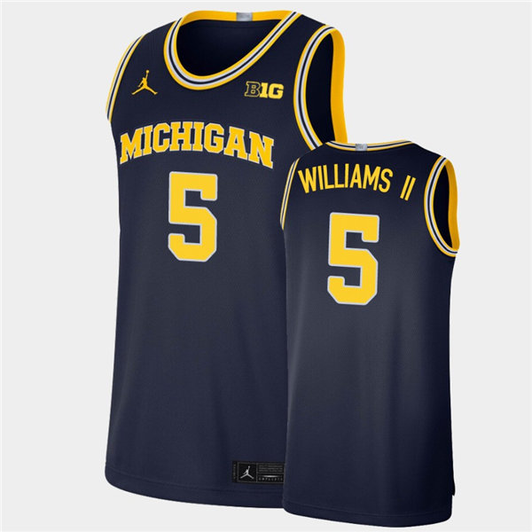 5 Terrance Williams II Navy Jordan Brand College Basketball Game Jersey (1)