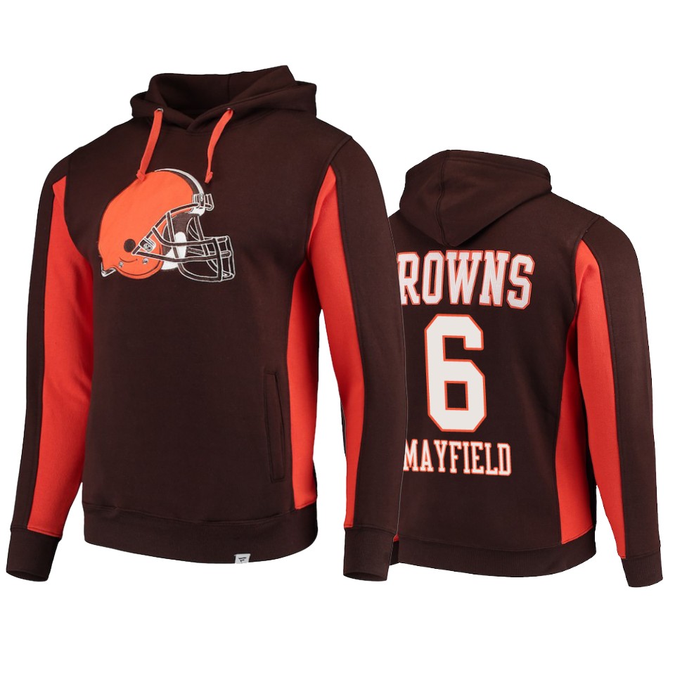 6 brown baker mayfield hoodie