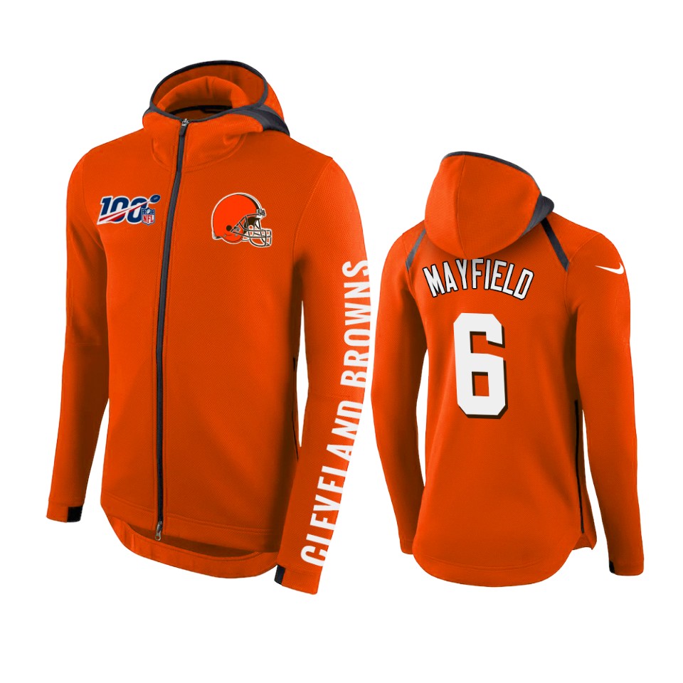 6 orange baker mayfield hoodie