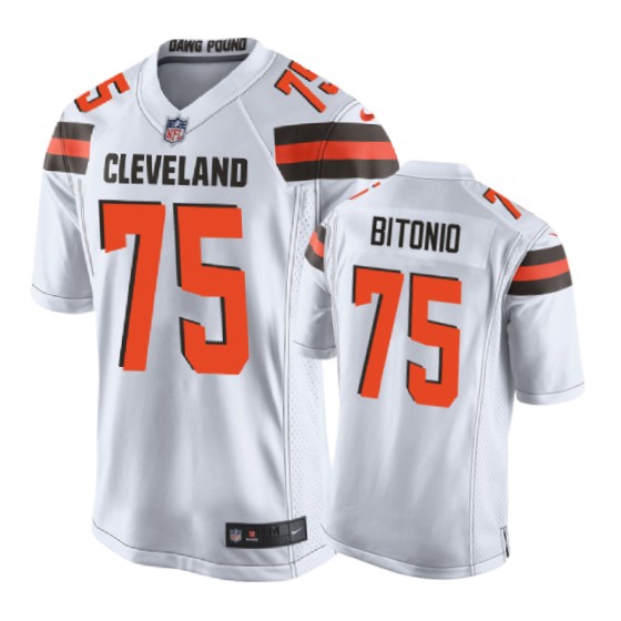 75 white joel bitonio jersey