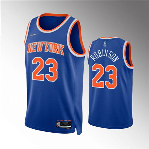 New York Knicks Mitchell Robinson Icon Royal stitched Jersey #23